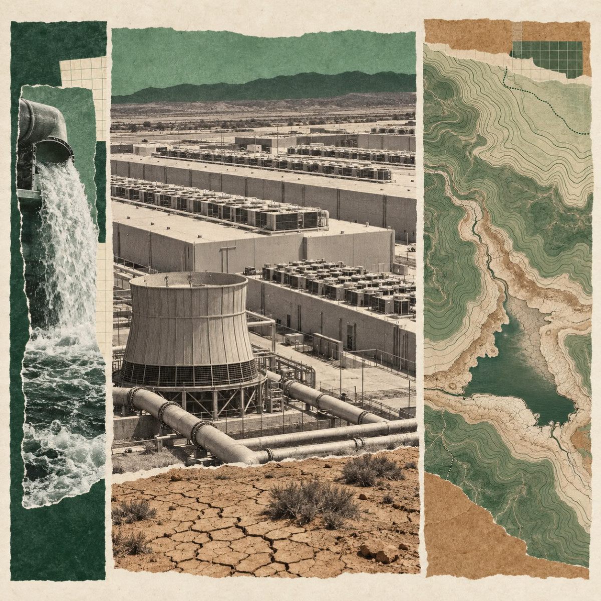Data centers are being built in regions already facing water scarcity, a paradox worsened by climate change