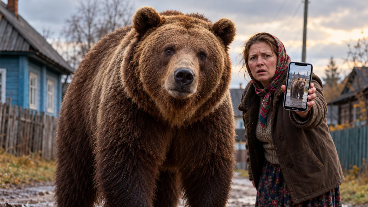 Une Russe fait apparaître un ours dans la rue de son village avec l’intelligence artificielle et écope d’une amende